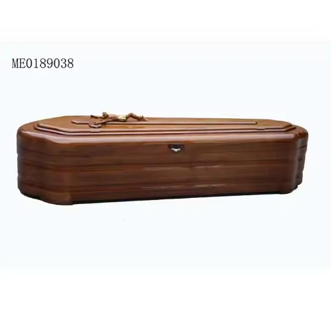Funeral Supplies Human Coffin Natural Original Surface Solid Pine Wood Cremation Wooden Coffin Adult Eco Casket
